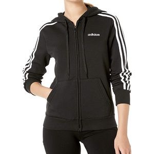 70% cotton Adidas Three Stripe Hoodie
